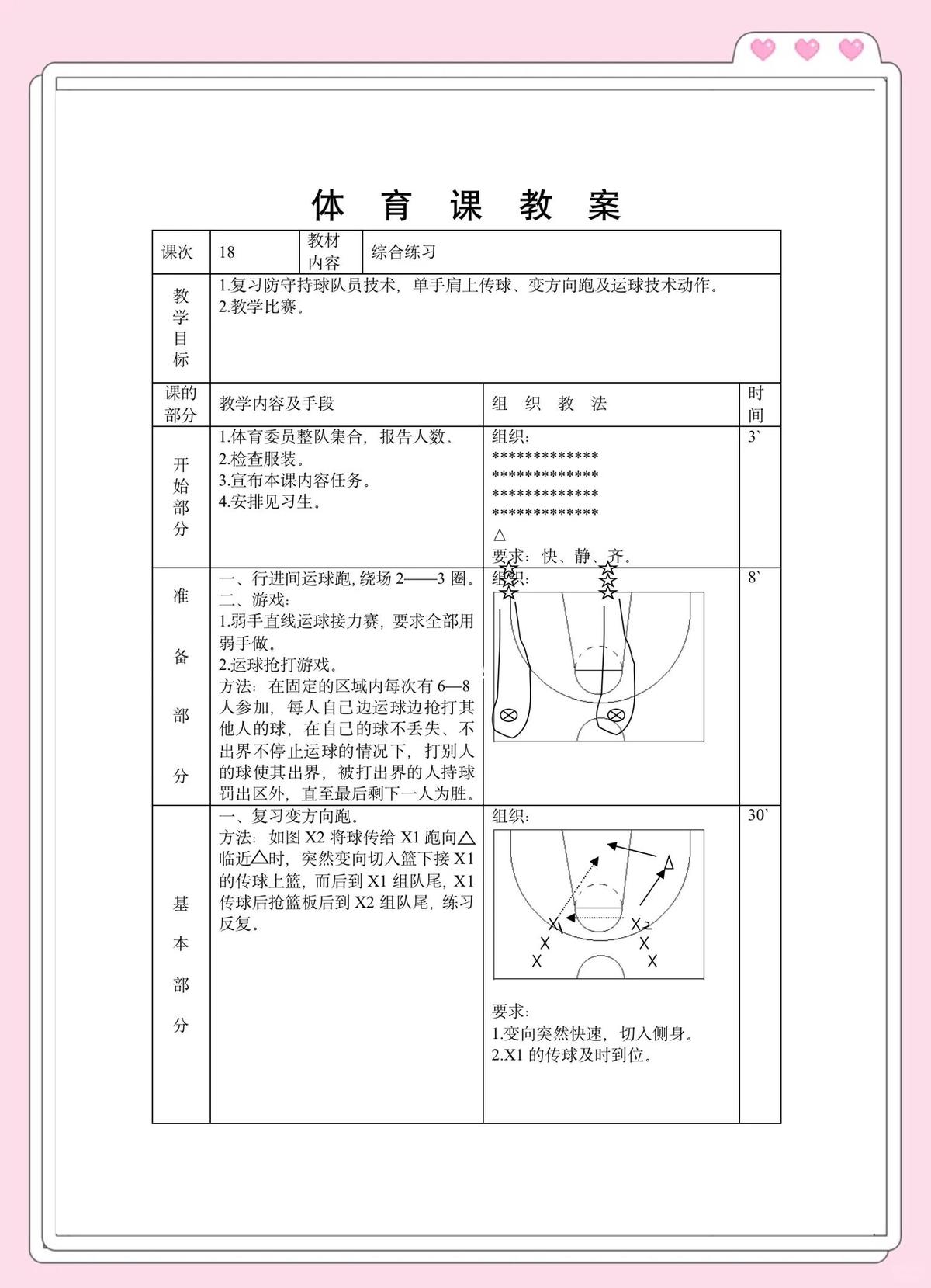 小学生篮球基本功训练内容
